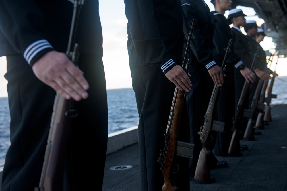 Burial at Sea on board USS Ronald Reagan (CVN 76)