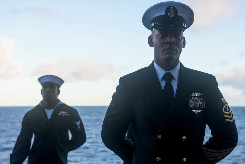 Burial at Sea on board USS Ronald Reagan (CVN 76)