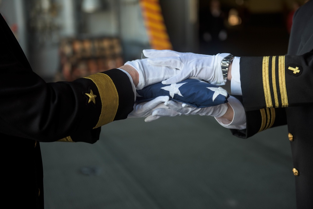 Burial at Sea on board USS Ronald Reagan (CVN 76)