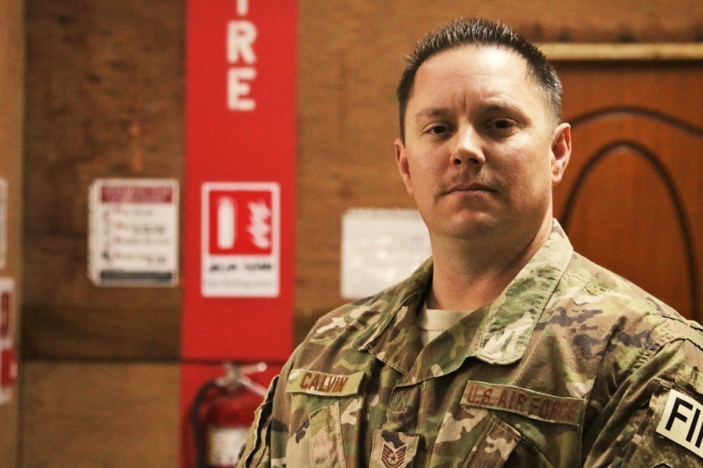 Airman Aims High to Prevent Fires