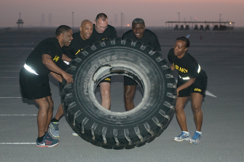 Building camaraderie through fitness