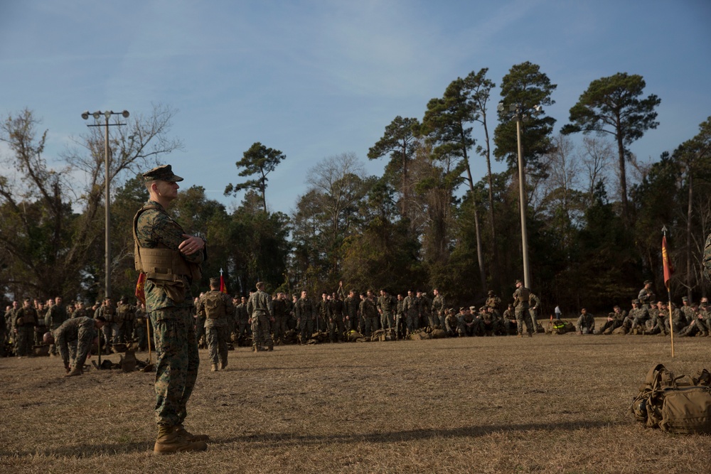 Headquarters Battalion 9 Mile Hike