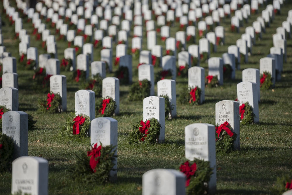 Wreaths at Arlington National Cemetery