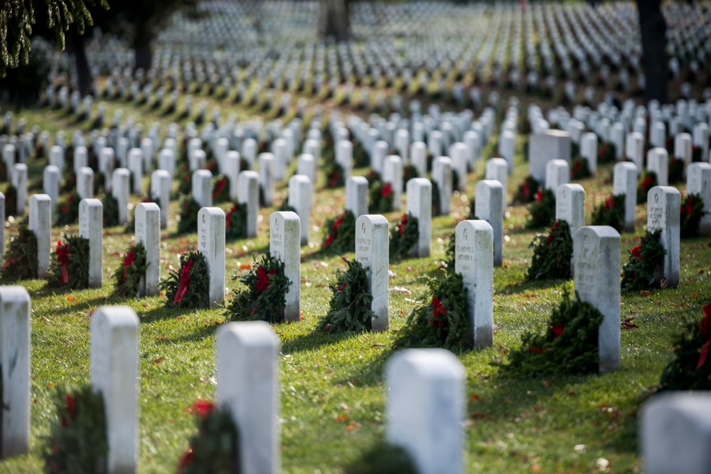 Wreaths at Arlington National Cemetery