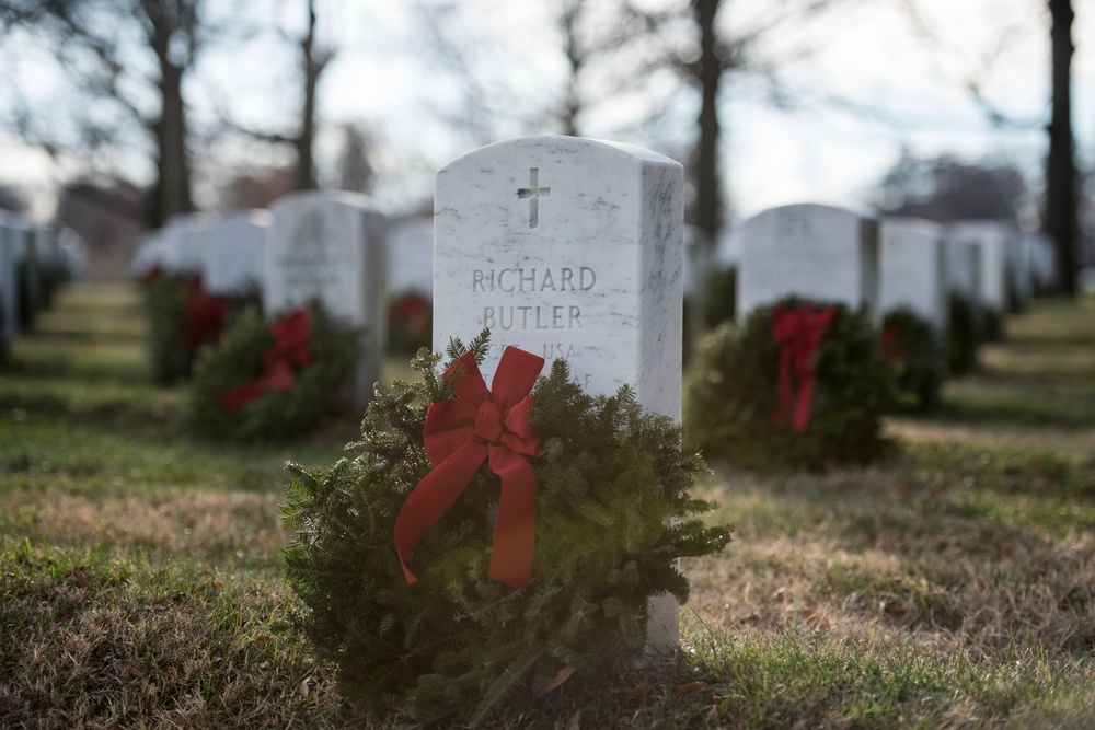 Wreaths at Arlington National Cemetery