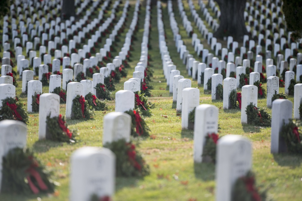 Wreaths at Arlington National Cemetery