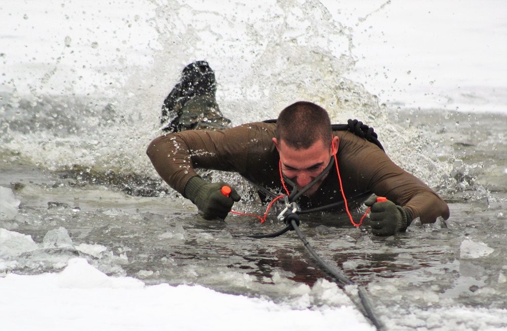 Fort McCoy Training: Marines takes plunge for cold-water immersion