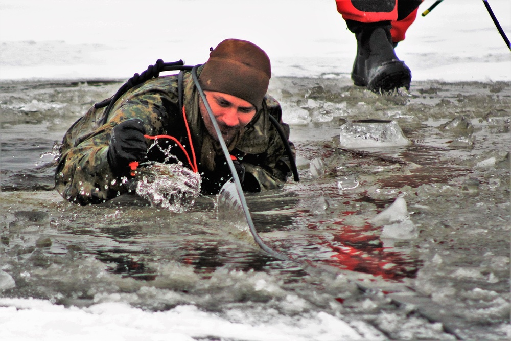 Fort McCoy Training: Marines takes plunge for cold-water immersion