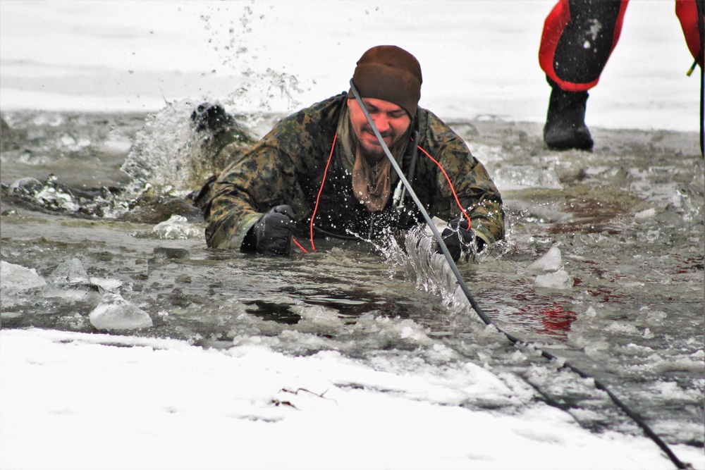 Fort McCoy Training: Marines takes plunge for cold-water immersion