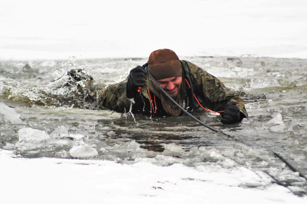 Fort McCoy Training: Marines takes plunge for cold-water immersion