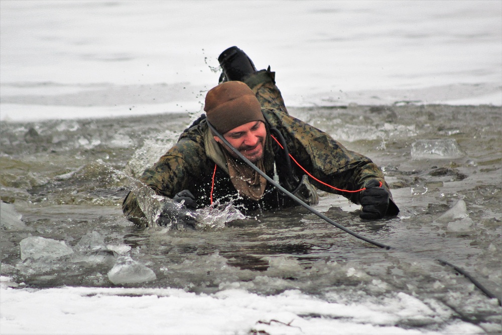 Fort McCoy Training: Marines takes plunge for cold-water immersion