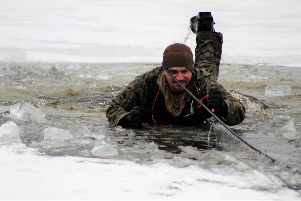 Fort McCoy Training: Marines takes plunge for cold-water immersion