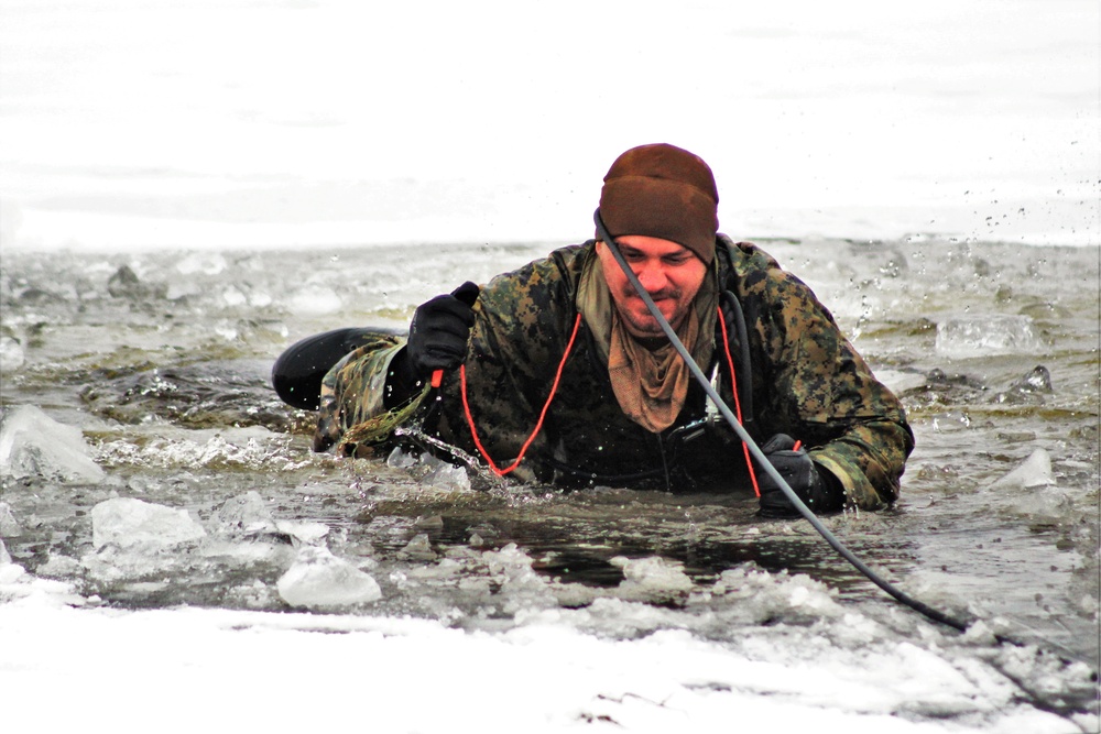 Fort McCoy Training: Marines takes plunge for cold-water immersion