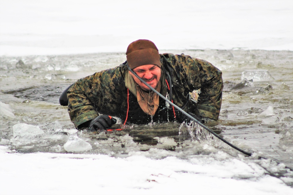 Fort McCoy Training: Marines takes plunge for cold-water immersion