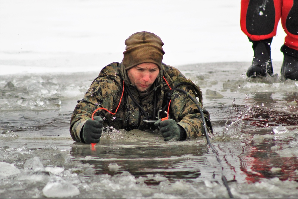 Fort McCoy Training: Marines takes plunge for cold-water immersion