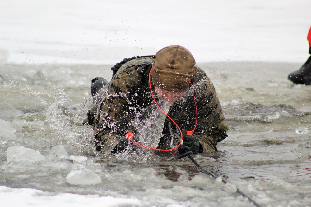 Fort McCoy Training: Marines takes plunge for cold-water immersion