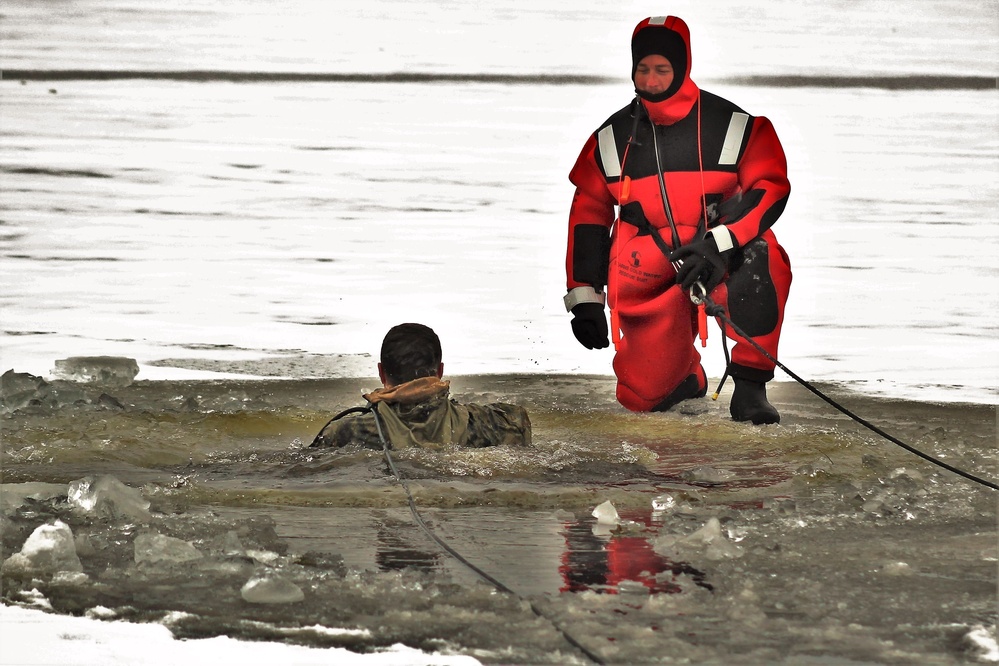 Fort McCoy Training: Marines takes plunge for cold-water immersion