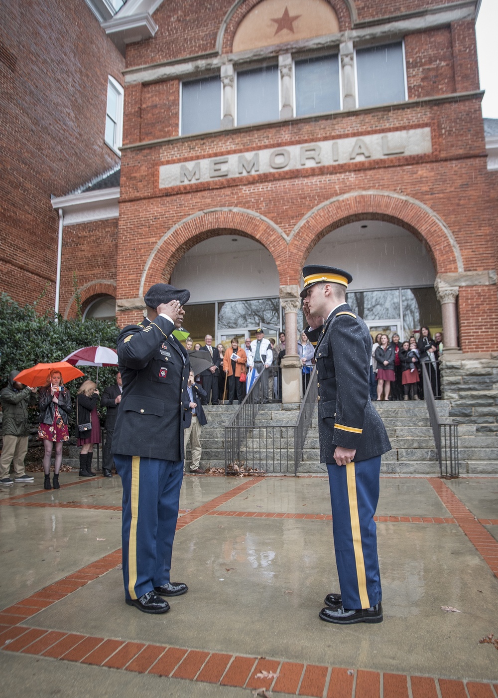 First salute