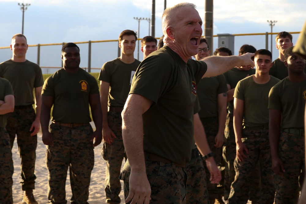 31st MEU Marines participate in an obstacle course