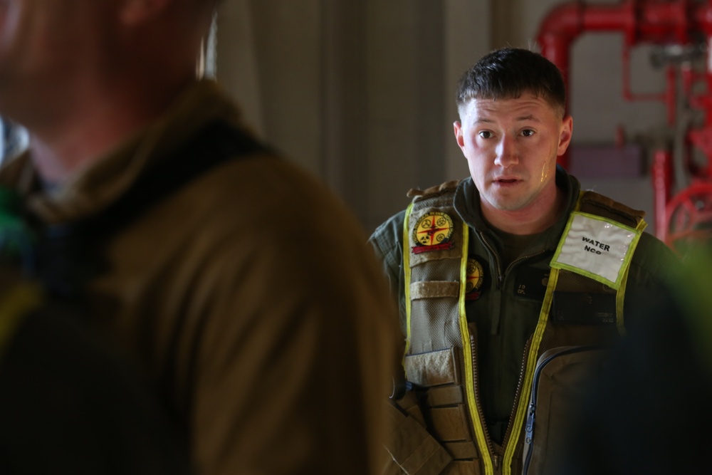 Decontamination Platoon and Identification and Detection Platoon with CBIRF refine their skills during Advanced Decontamination/Identification and Detection Training