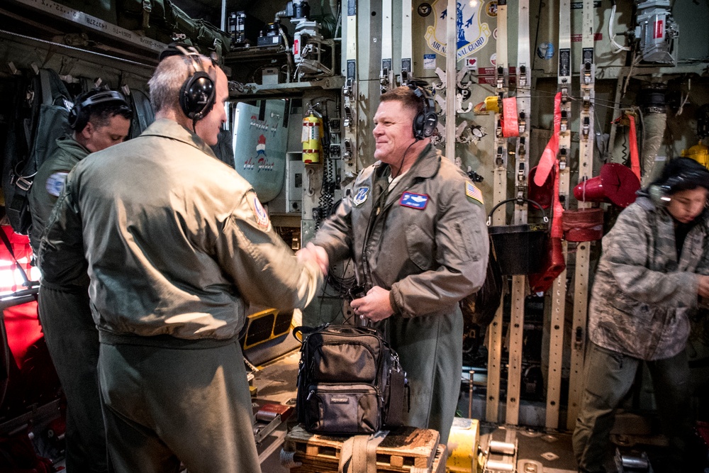 Col. James R. Camp takes final flight at 179th Airlift Wing