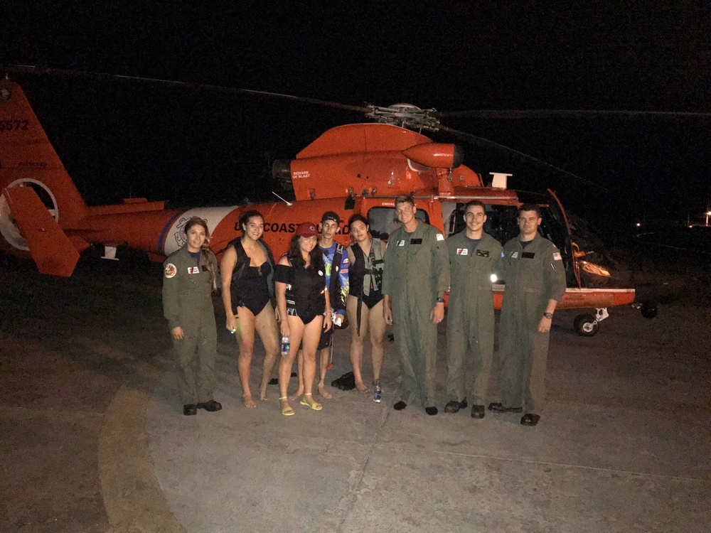 Coast Guard, Puerto Rico Police, Good Samaritan rescue 5 stranded jet skiers just off Guayama, Puerto Rico