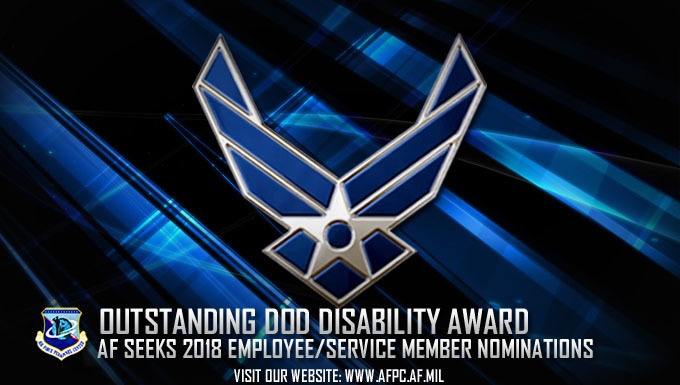 AF accepting nominations for employees, Airmen with disabilities DOD award