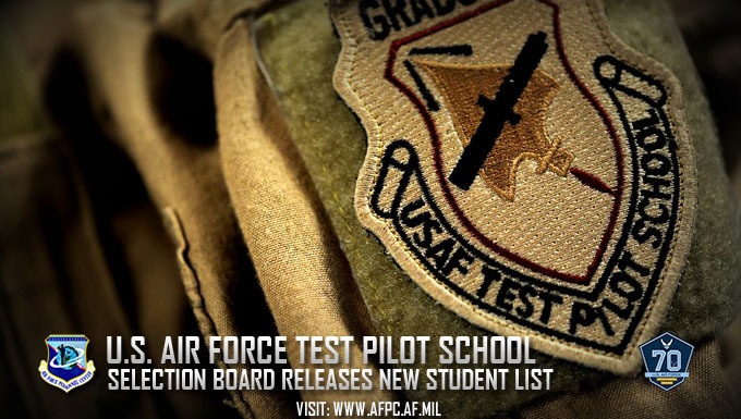 Air Force selects 63 officers, civilians for test pilot school