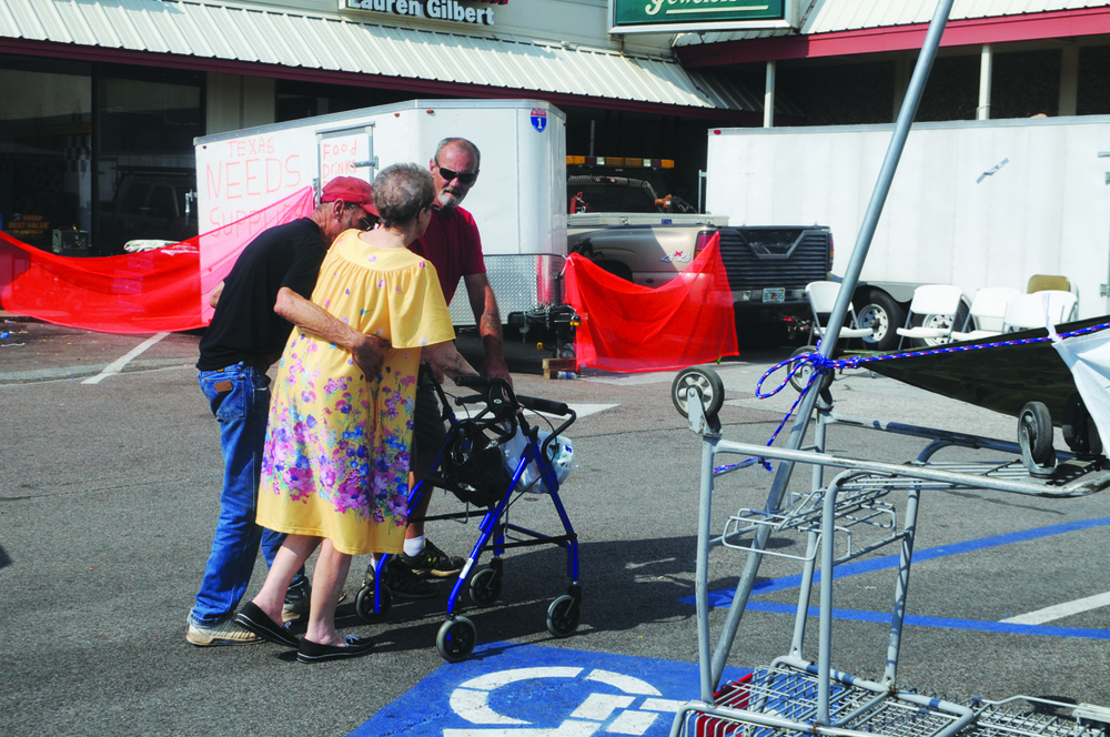 Elderly evacuees