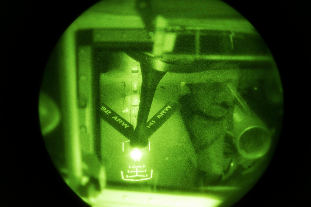 Night refueling mission