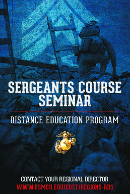 Sergeants Course Seminar completes pilot phase two