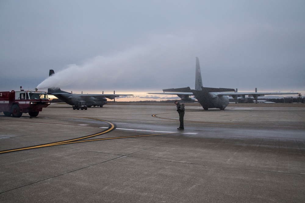 Col. James R. Camp takes final flight at 179th Airlift Wing