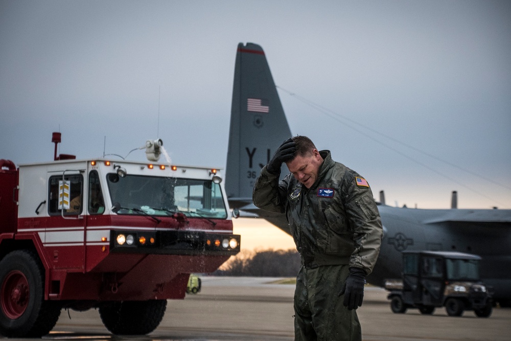 Col. James R. Camp takes final flight at 179th Airlift Wing