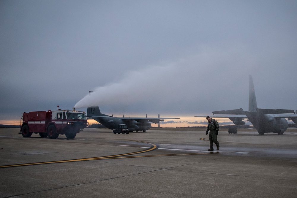 Col. James R. Camp takes final flight at 179th Airlift Wing