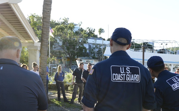 Coast Guard Members Attend Cruz Bay Public Meeting