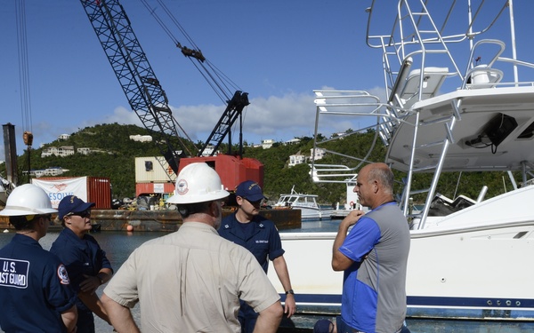 Great Cruz Bay Vessel Lifting Operations