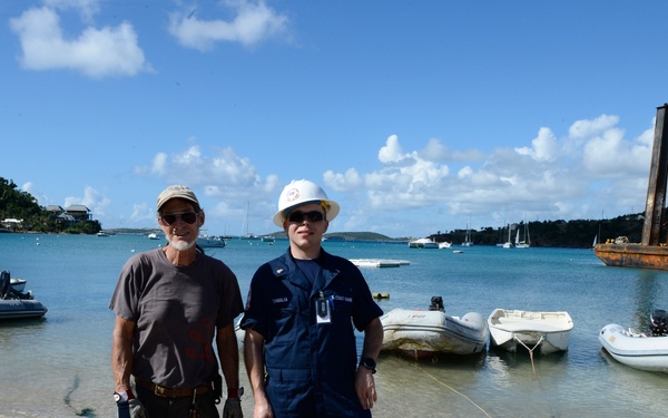 Great Cruz Bay Vessel Lifting Operations