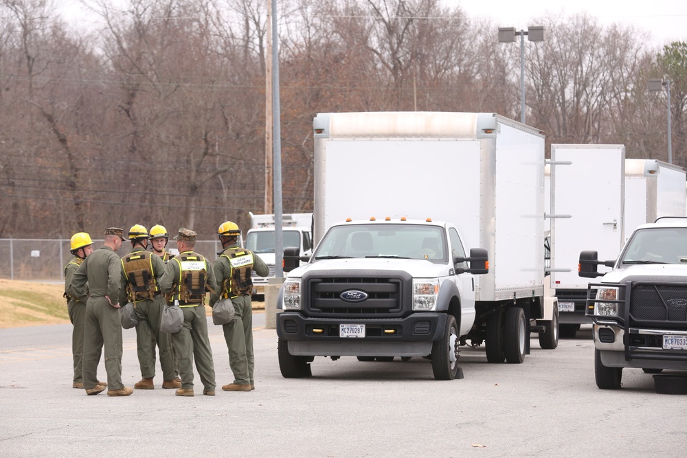 CBIRF Marines conduct realistic CBRNE response at headquarters building