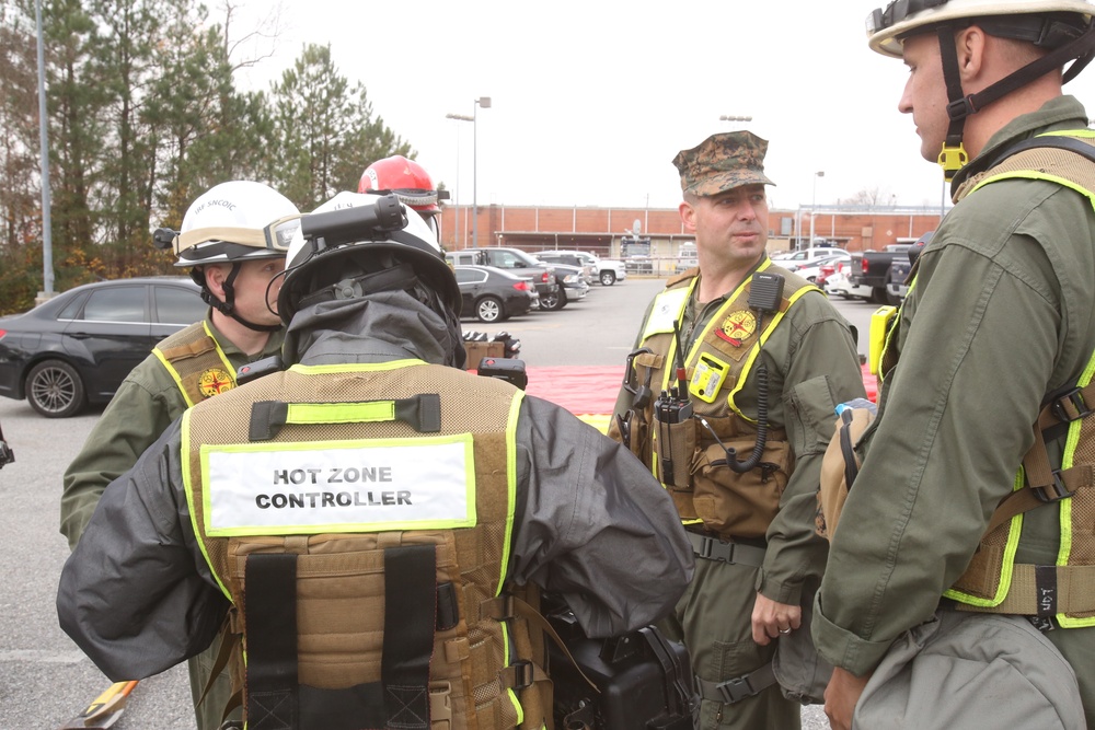 CBIRF Marines conduct realistic CBRNE response at headquarters building