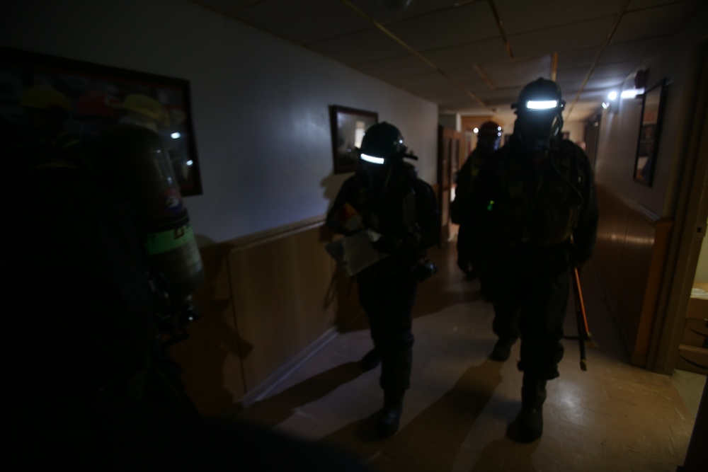 CBIRF Marines conduct realistic CBRNE response at headquarters building