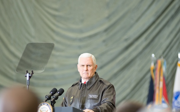 Vice President of the United States Mike Pence made a surprise visit to Bagram
