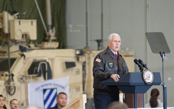 Vice President of the United States Mike Pence made a surprise visit to Bagram