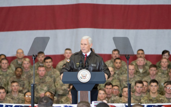 Vice President of the United States Mike Pence made a surprise visit to Bagram
