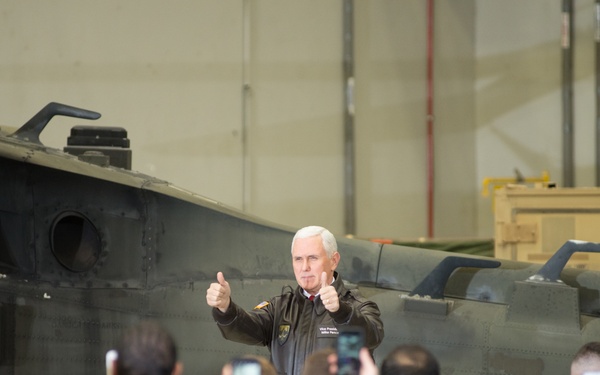 Vice President of the United States Mike Pence made a surprise visit to Bagram