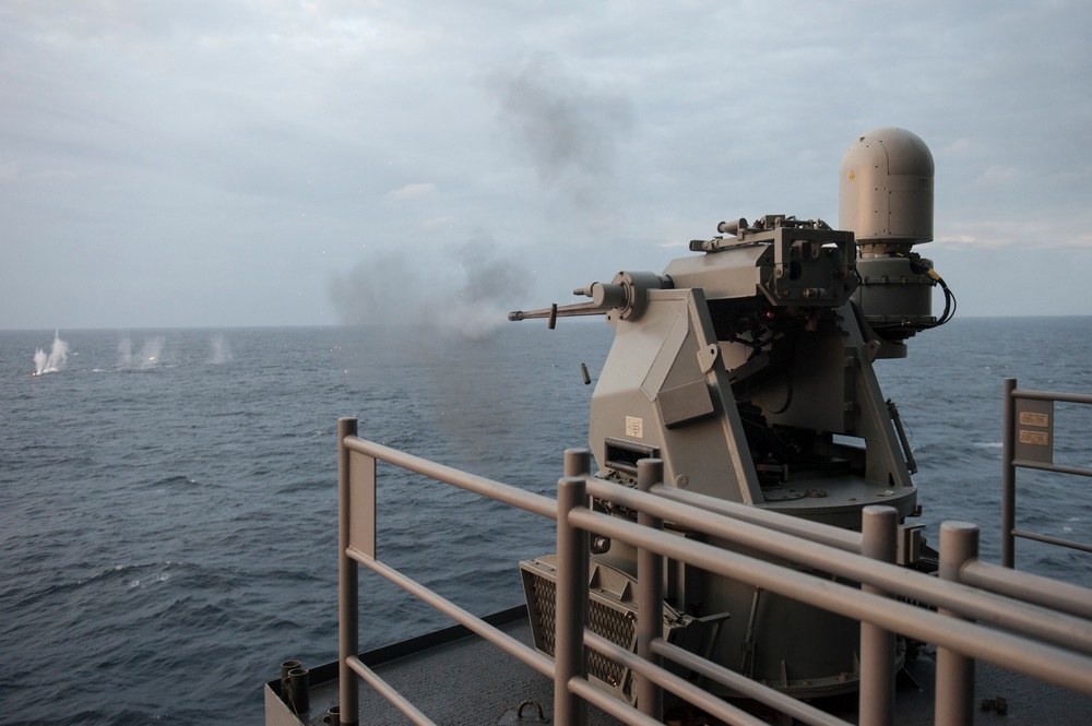 USS America conducts weapons system live fire exercise