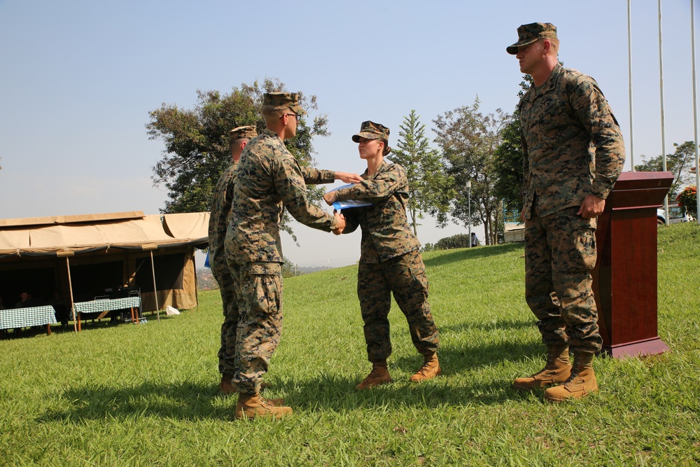 UPDF Soldiers graduate from training lead by SPMAGTF-CR-AF Marines