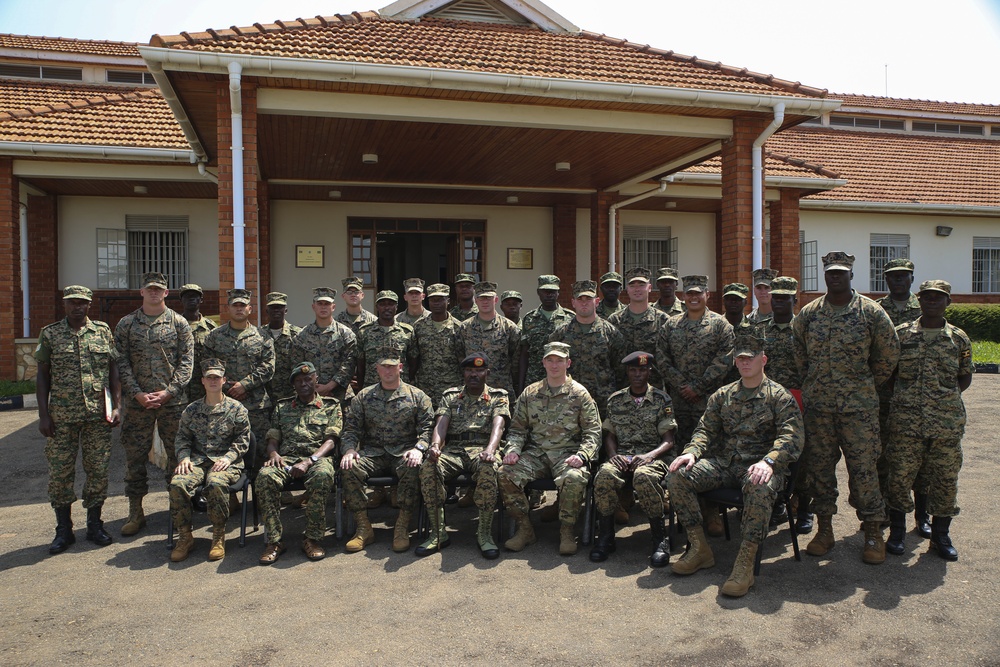 UPDF Soldiers graduate from training lead by SPMAGTF-CR-AF Marines