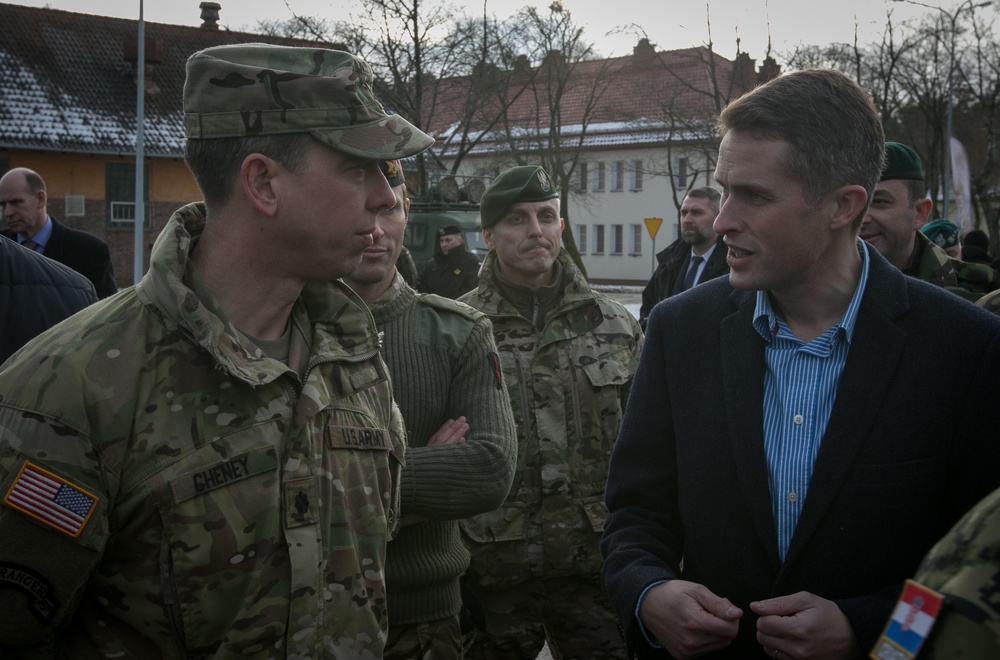 UK Minister of Defense visits Poland