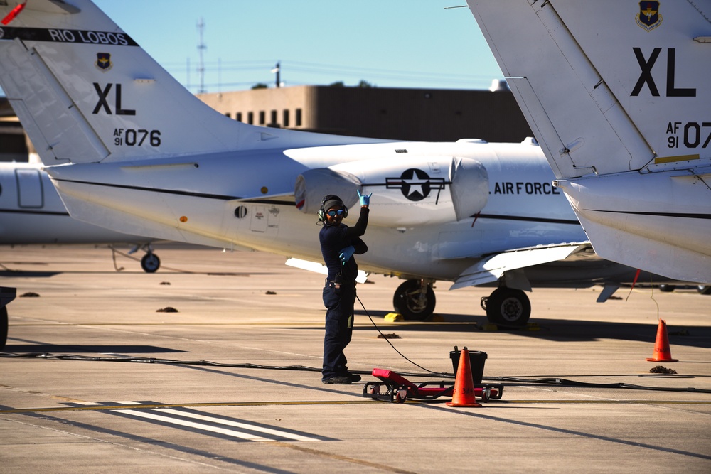 Holiday spirit on the flightline