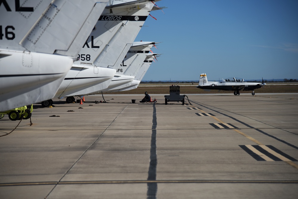 Holiday spirit on the flightline